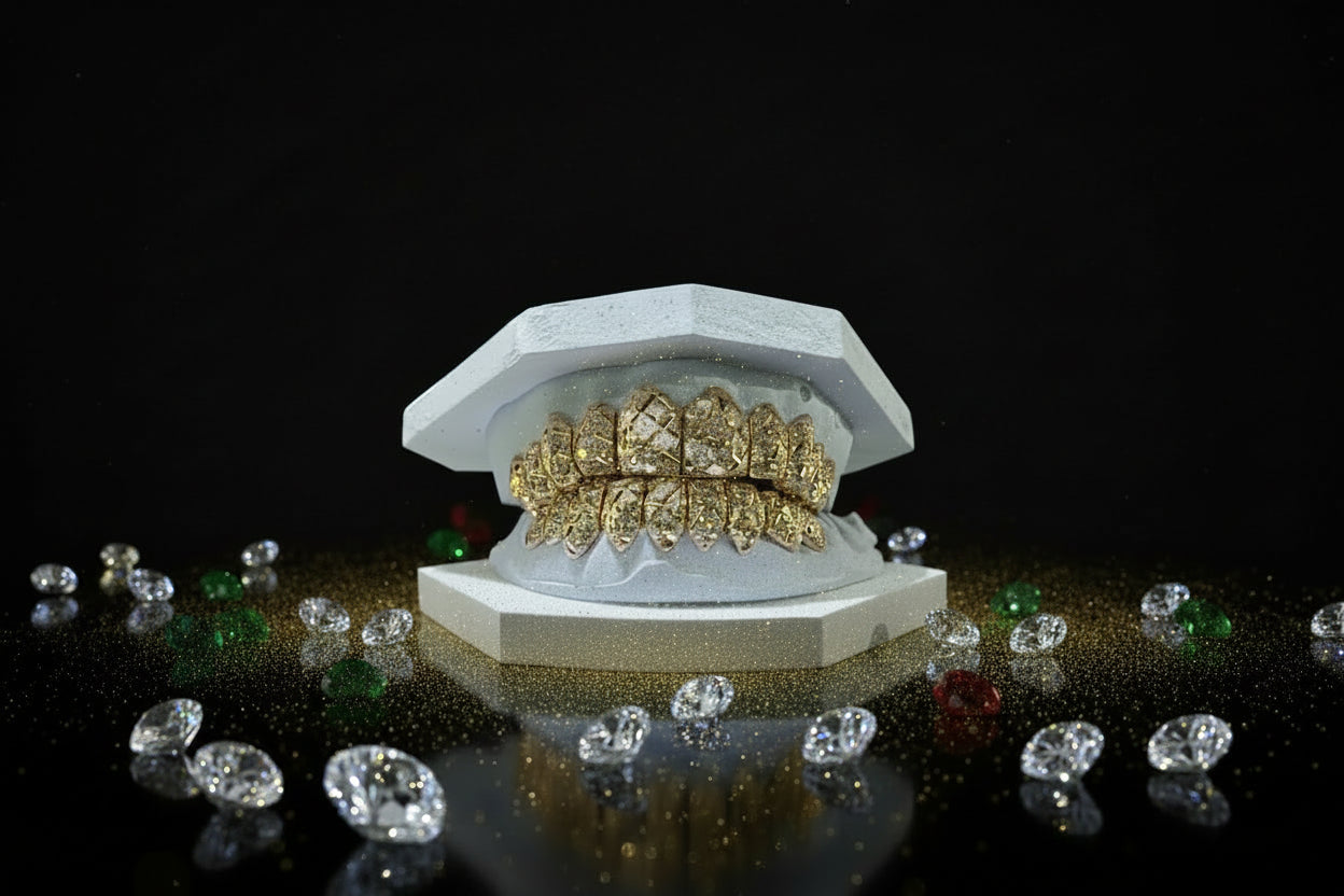 Customize Your Diamond Dust Diamond Cut Grill