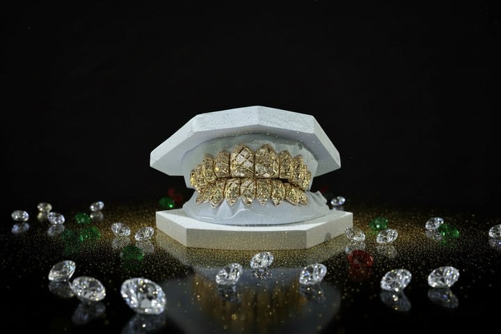 Customize Your Diamond Dust Diamond Cut Grill